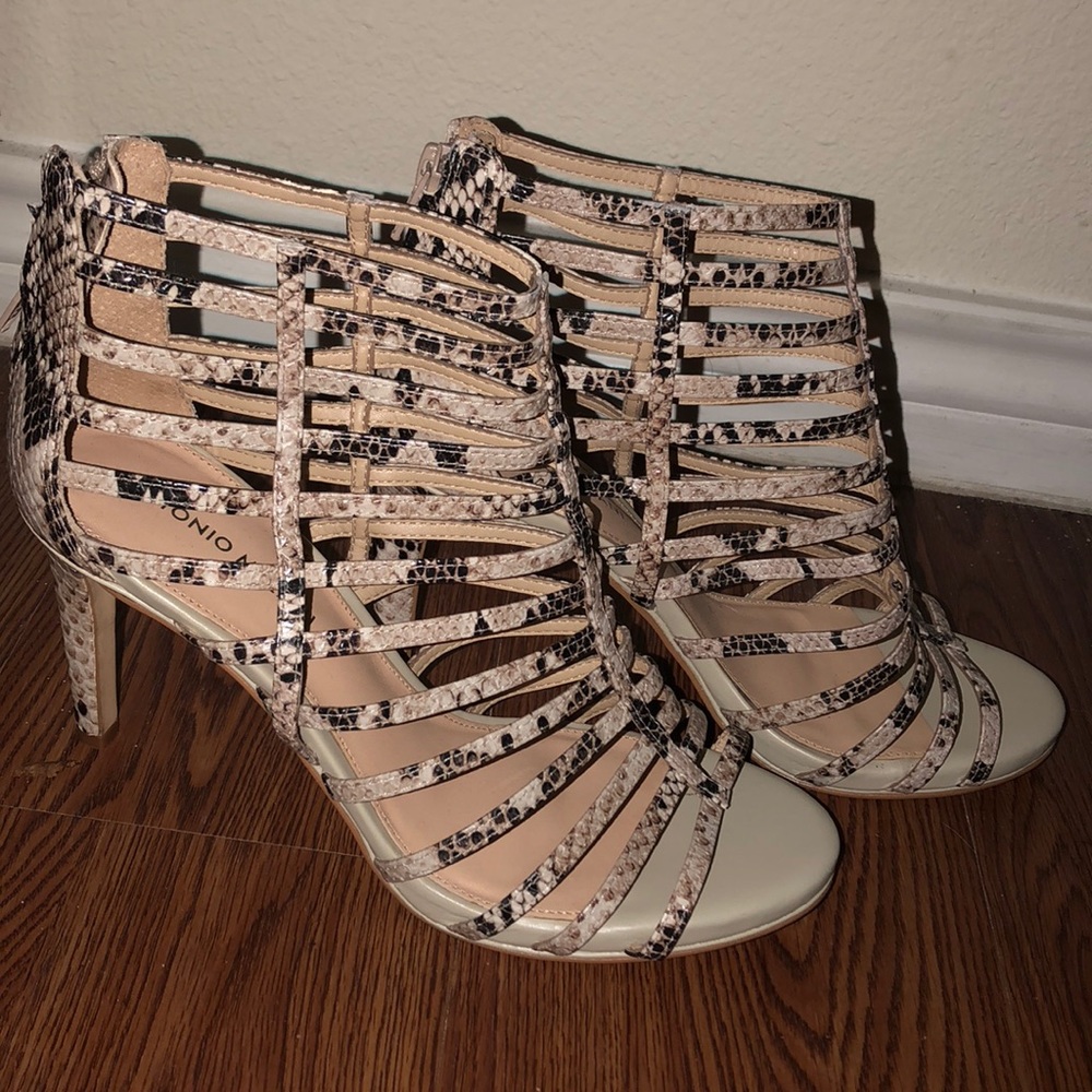 Antonio Melani snake skin heels (9M)
